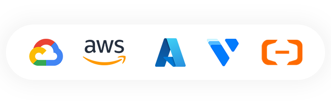 Google Cloud,
  Amazon AWS, Microsoft Azure, Vultr, Digital Ocean, Alibaba Cloud